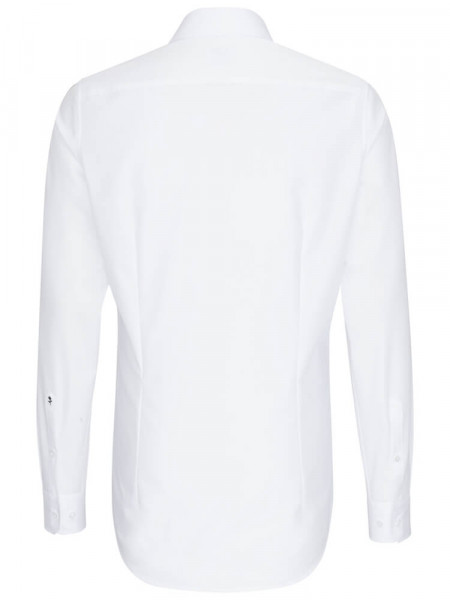 SEIDENSTICKER Slim Fit Camisa Blanco Business Kent Popeline