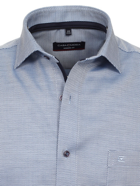 CASAMODA Regular Fit Camisa Azul medio Kent Natté - Vista 1