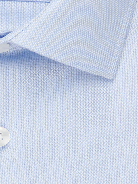 SEIDENSTICKER Regular Fit Camisa Azul claro Business Kent Struktur - Vista 3