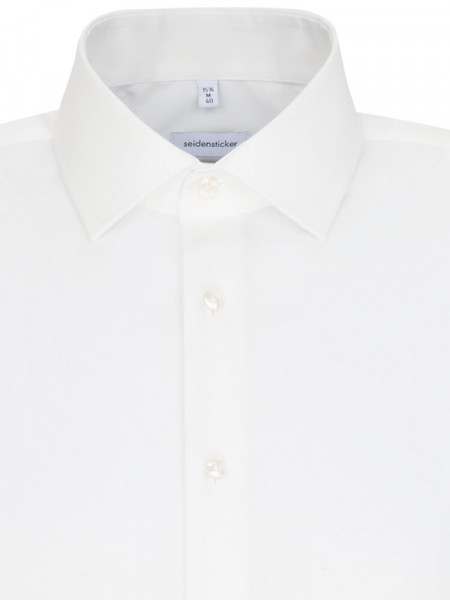 SEIDENSTICKER Slim Fit Camisa Beige claro Business Kent Popeline - Vista 2