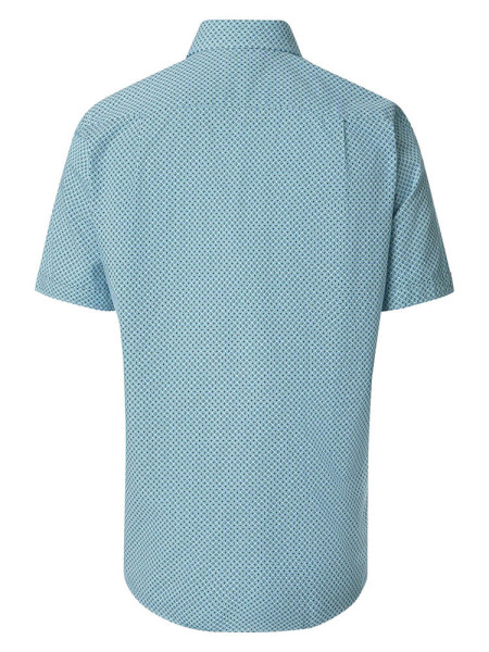 REDMOND Comfort Fit Camisa Verde Kent Print