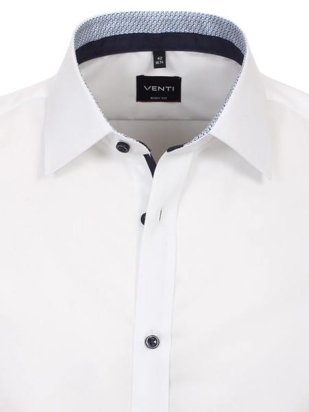 VENTI Slim Fit Camisa Blanco Kent Easy Care  - Vista 1