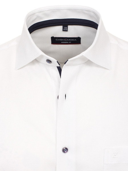 CASAMODA Regular Fit Camisa Blanco Kent Natté - Vista 1