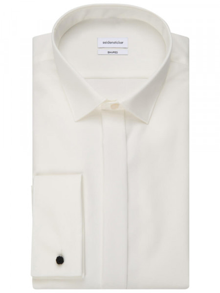 SEIDENSTICKER Tailored Fit Camisa Beige claro Business Kent Popeline - Vista 4