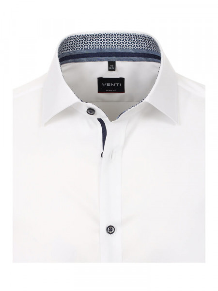VENTI Slim Fit Camisa Blanco Kent Twill - Vista 1