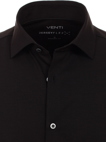 VENTI Regular Fit Camisa Negro Kent Jersey - Vista 1