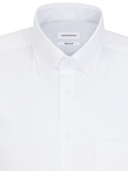SEIDENSTICKER Regular Fit Camisa Blanco Button-Down Popeline - Vista 2