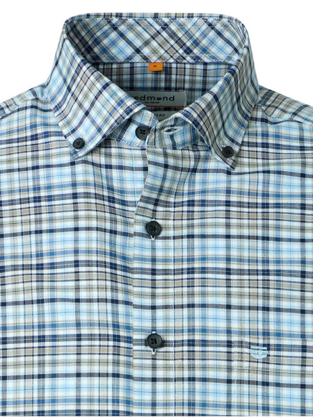 REDMOND Comfort Fit Camisa Azul claro Button-Down Fein Oxford - Vista 1