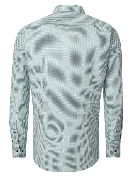 VENTI Regular Fit Camisa Verde Kent Popeline