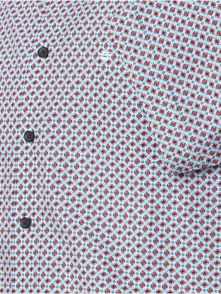 REDMOND Comfort Fit Camisa Rojo Kent Print - Vista 2