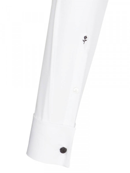 SEIDENSTICKER Tailored Fit Camisa Blanco Business Kent Popeline - Vista 1