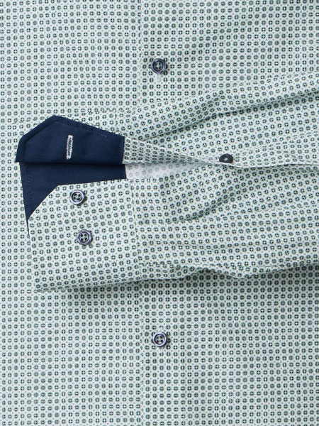 VENTI Regular Fit Camisa Verde Kent Popeline - Vista 2