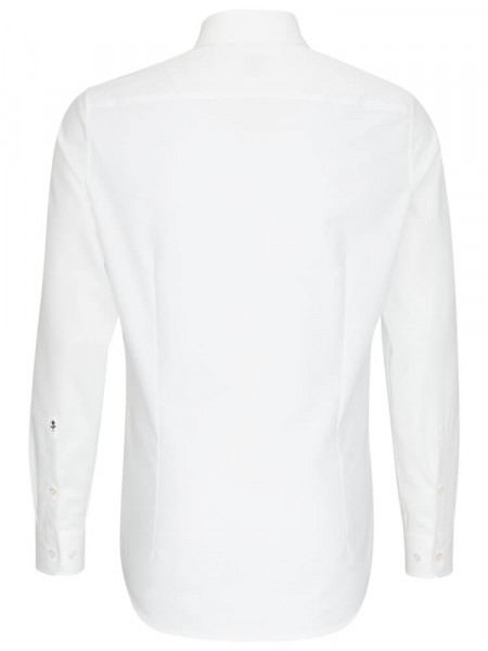 SEIDENSTICKER Slim Fit Camisa Beige claro Business Kent Popeline