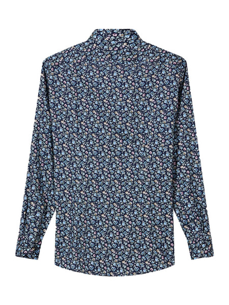 OLYMP Regular Fit Camisa Azul oscuro New Kent Twill