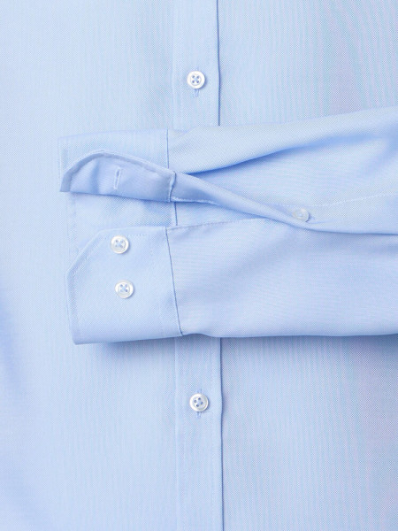 VENTI Slim Fit Camisa Azul claro Stehkragen Struktur - Vista 2