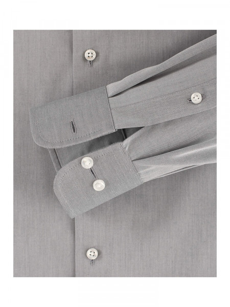 CASAMODA Comfort Fit Camisa Gris claro Kent Popeline - Vista 2