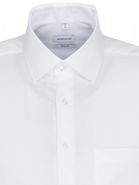 SEIDENSTICKER Regular Fit Camisa Blanco Business Kent Struktur - Vista 2