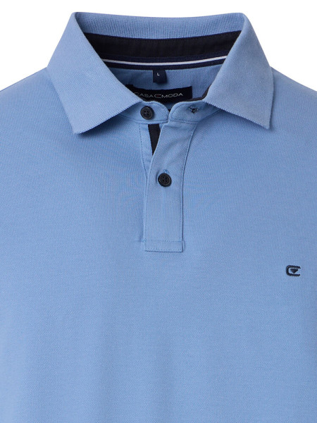 CASAMODA Polo Azul claro Extrafeine Qualität - Vista 1