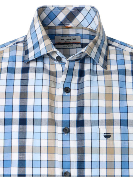 REDMOND Comfort Fit Camisa Azul claro Kent Struktur - Vista 1