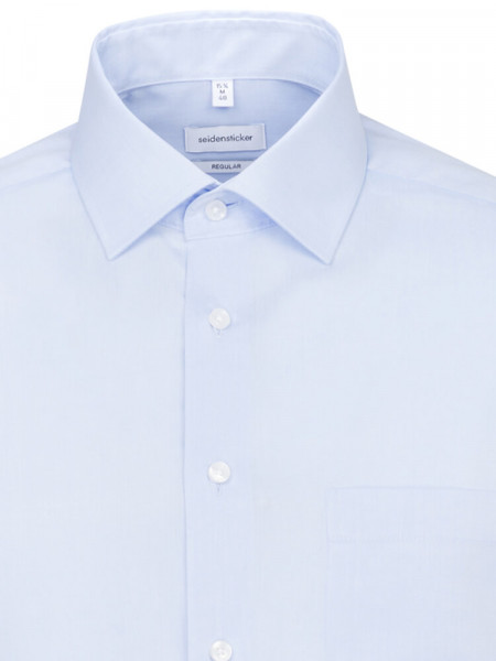 SEIDENSTICKER Regular Fit Camisa Azul claro Business Kent Chambray - Vista 2