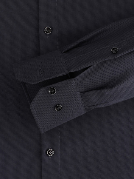 VENTI Regular Fit Camisa Negro Kent Struktur - Vista 2