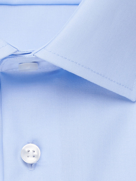 SEIDENSTICKER Tailored Fit Camisa Azul claro Business Kent Popeline - Vista 3