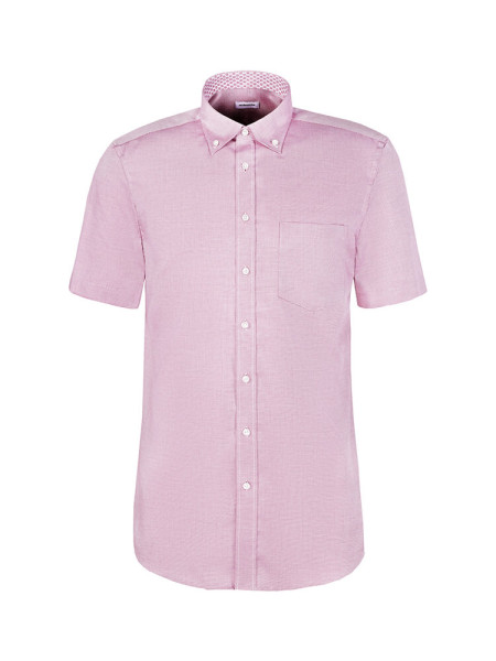 SEIDENSTICKER Regular Fit Camisa Rojo Button-Down Struktur