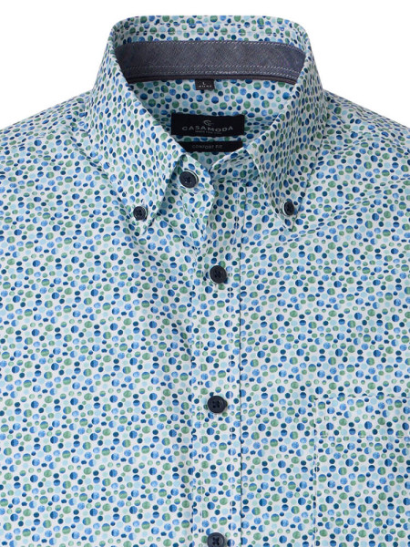 CASAMODA Regular Fit Camisa Verde Button-Down Easy Care  - Vista 1