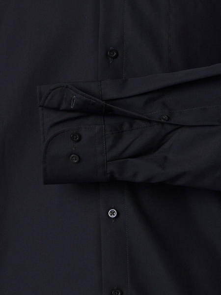 VENTI Comfort Fit Camisa Negro Kent Popeline - Vista 2