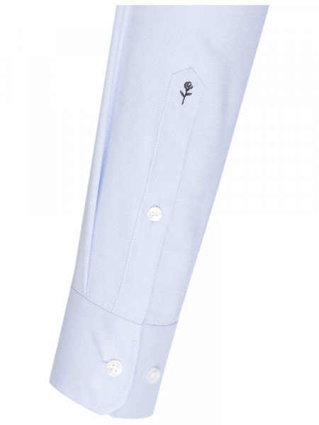SEIDENSTICKER Slim Fit Camisa Azul claro Business Kent Struktur - Vista 1