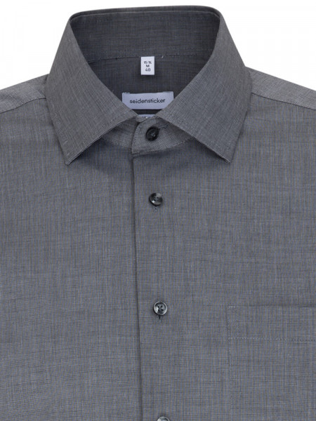 SEIDENSTICKER Regular Fit Camisa Antracita Business Kent Fil à Fil - Vista 2