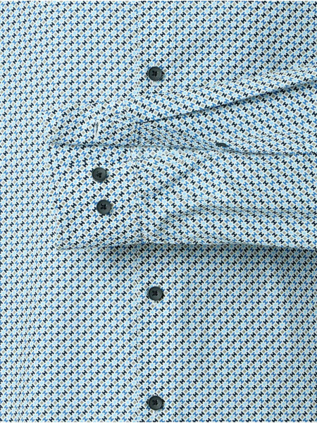 REDMOND Comfort Fit Camisa Azul claro Kent Print - Vista 2