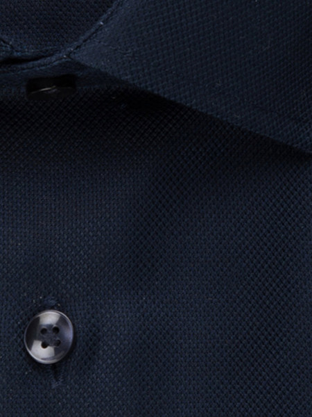 SEIDENSTICKER Tailored Fit Camisa Azul oscuro Business Kent Struktur - Vista 3