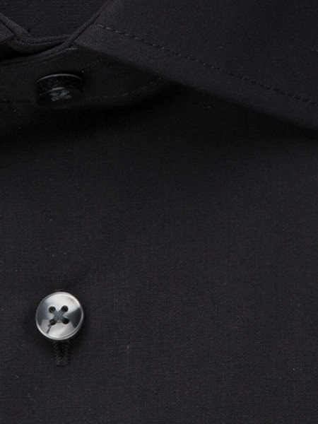 SEIDENSTICKER Regular Fit Camisa Negro Business Kent Popeline - Vista 3