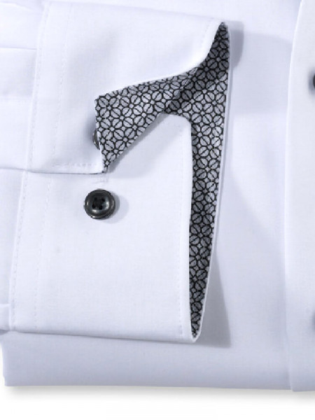 OLYMP Comfort Fit Camisa Blanco New Kent Popeline - Vista 2