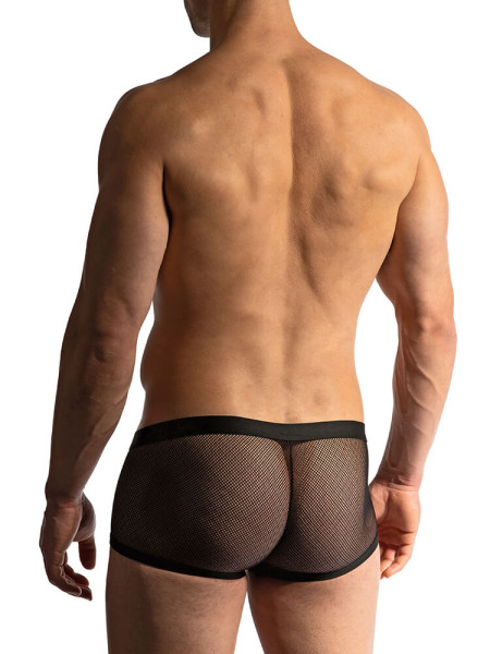 MANSTORE Regular Fit Negro Microfaser