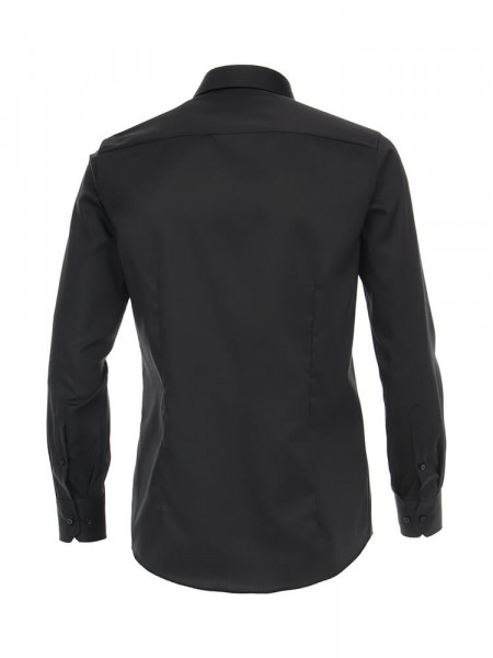 VENTI Regular Fit Camisa Negro Kent Twill