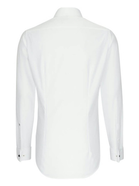 SEIDENSTICKER Slim Fit Camisa Beige claro Business Kent Twill