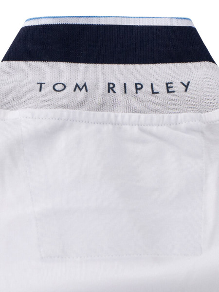 TOM RIPLEY Polo Blanco Extrafeine Qualität - Vista 1