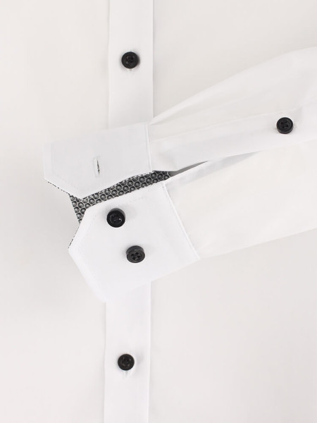 VENTI Slim Fit Camisa Blanco Kent Easy Care  - Vista 2