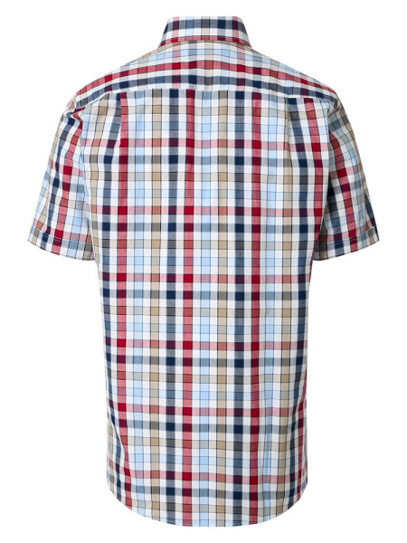 REDMOND Comfort Fit Camisa Rojo Kent Struktur