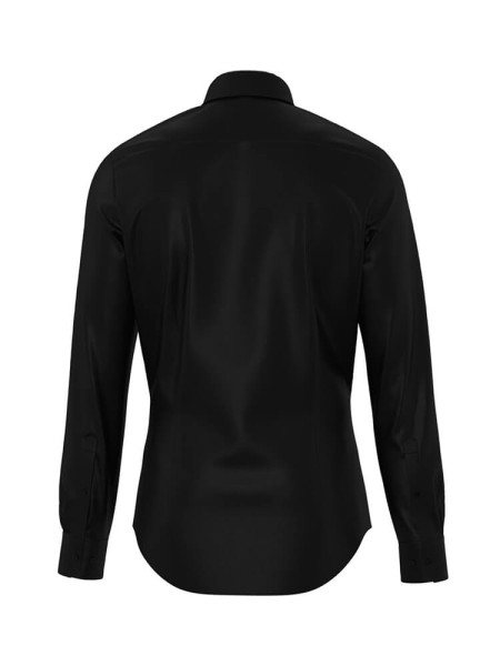 SEIDENSTICKER Slim Fit Camisa Negro New Kent Satin  - Vista 1