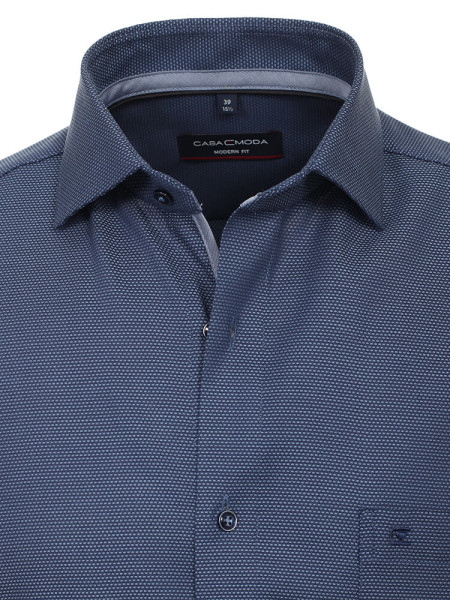 CASAMODA Regular Fit Camisa Azul oscuro Kent Natté - Vista 1