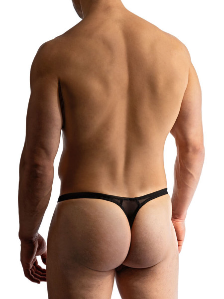 MANSTORE Regular Fit Negro Microfaser