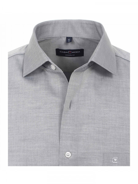 CASAMODA Regular Fit Camisa Gris claro Kent Popeline - Vista 1