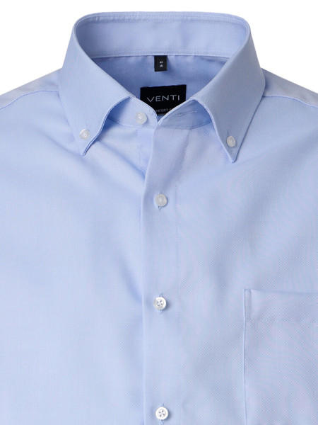 VENTI Comfort Fit Camisa Azul claro Button-Down Fein Oxford - Vista 1