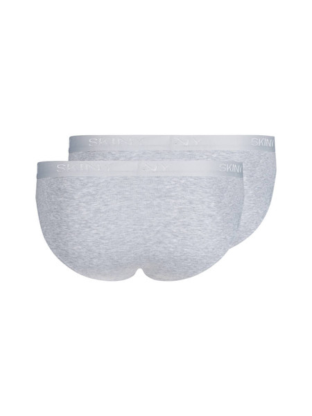 SKINY Regular Fit Gris Feinripp