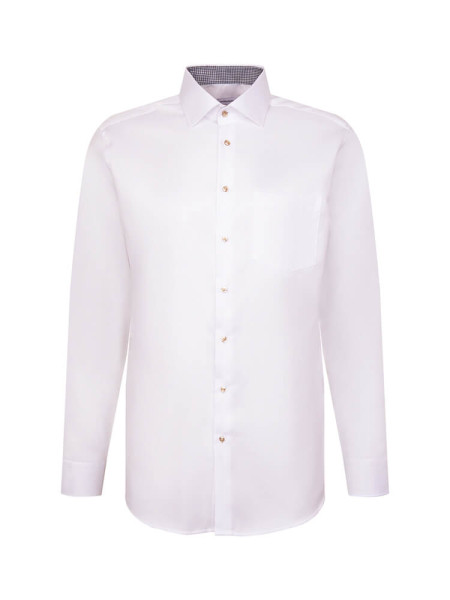 SEIDENSTICKER Regular Fit Camisa Beige claro New Kent Struktur