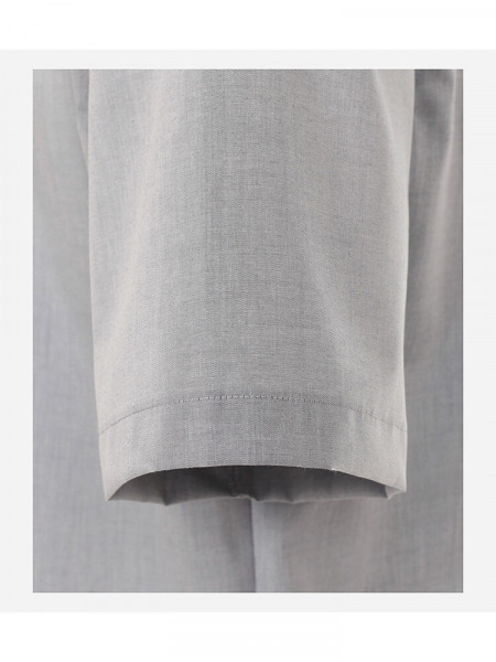 CASAMODA Comfort Fit Camisa Gris claro Kent Popeline - Vista 2