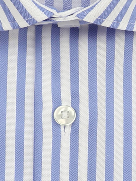 SEIDENSTICKER Tailored Fit Camisa Azul claro New Kent Struktur - Vista 1